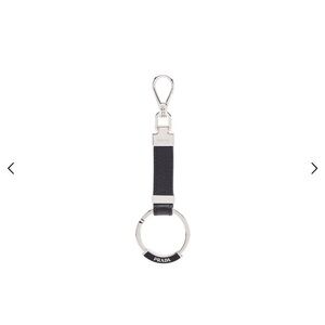 Prada saffiano leather keychain NWOT